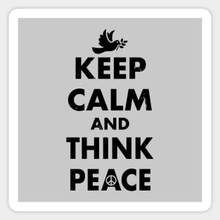 Anti-War Peace Slogan Keep Calm Pro-Peace Retro Meme Sticker